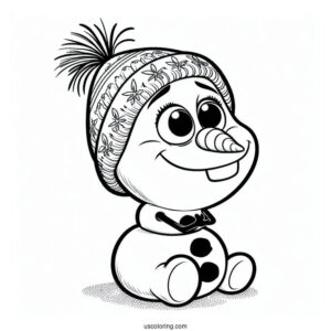 Baby Olaf Coloring Page For Kids