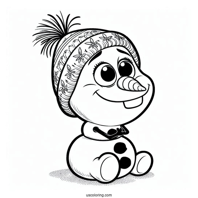 Baby Olaf Coloring Page For Kids