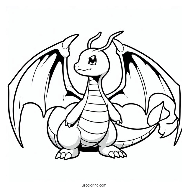 Dragonite Pokemon To Color