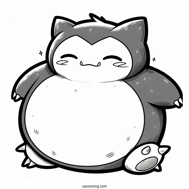 Snorlax Coloring Page Of Munchlax Evolution