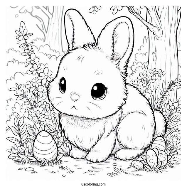 Baby Rabbit In The Wilderness