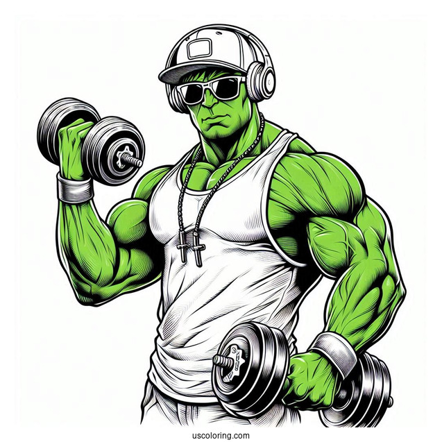 She Hulk Funko Pop Toy Coloring In