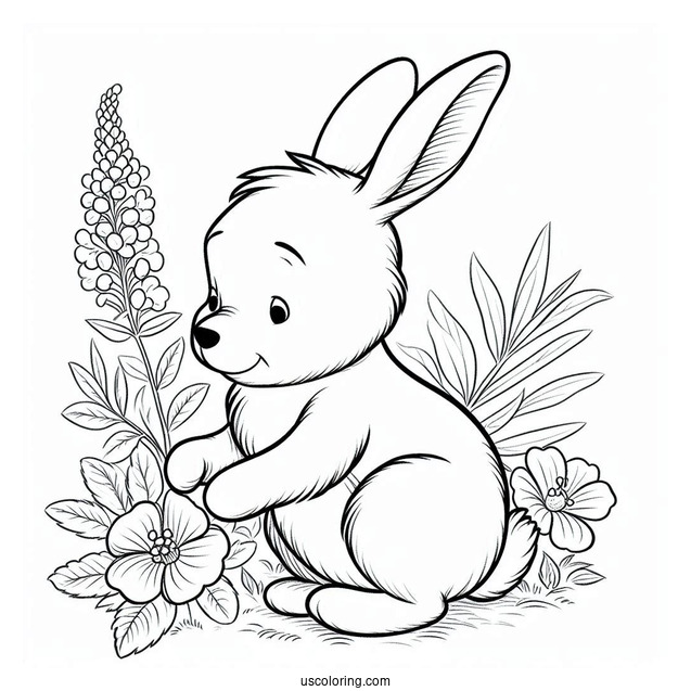 Winnie The Pooh Rabbit Coloring Sheet