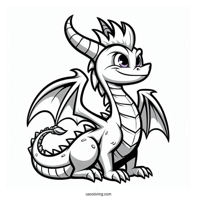 Spyro the Dragon Coloring Page
