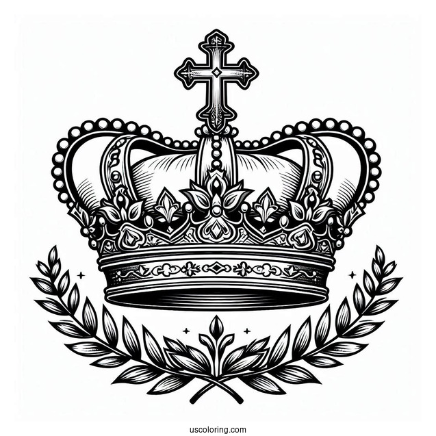 St Edward_s Crown Coloring Page