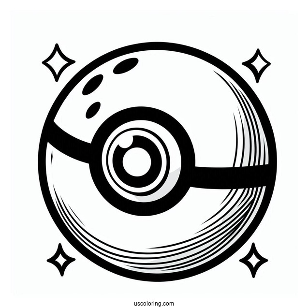 Normal Pokéball Coloring Page With Ultra Ball And Great Ball