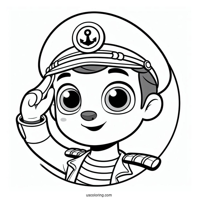 Octonauts Coloring Page Of Captain Barnacles For Kids