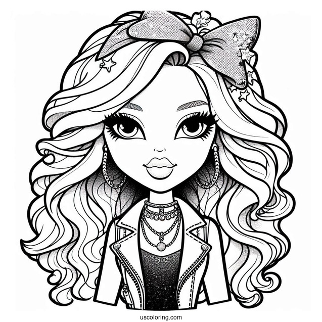 Detailed Bratz Coloring Page