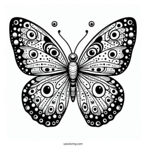 Butterfly With Spotted Wings