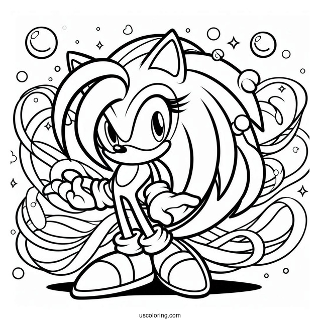 Sonia the Hedgehog Coloring Sheet