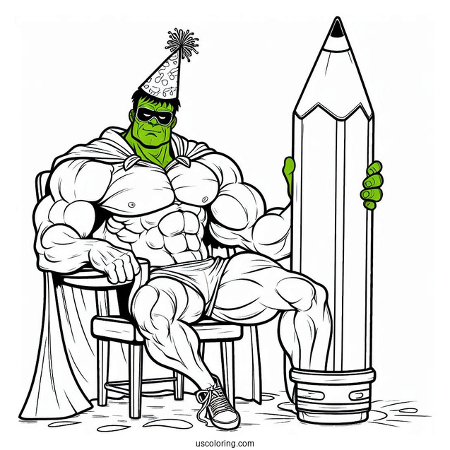 The Hulk Coloring Page Behind Spider Man For Kids