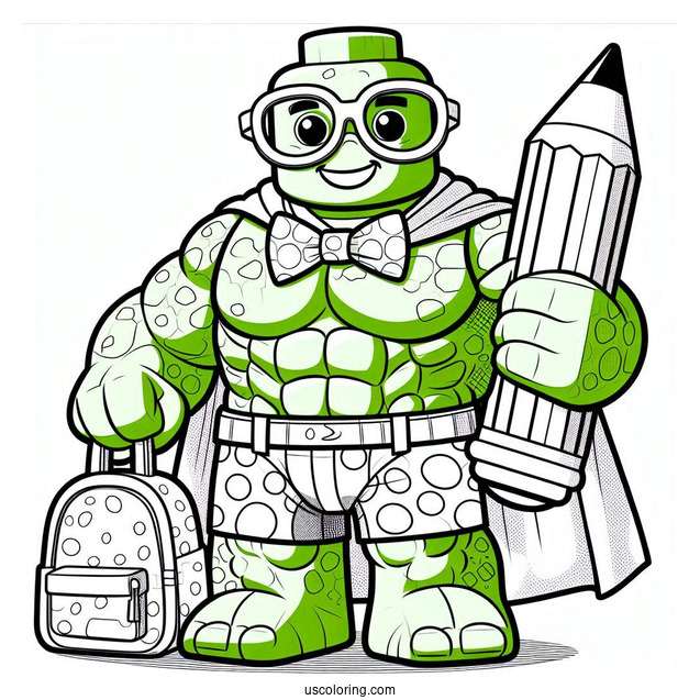 Lego Hulk Coloring For Kids