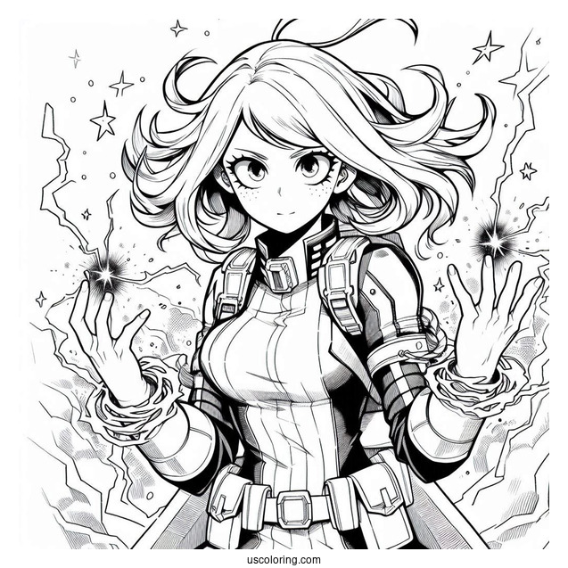 My Hero Academia Coloring Page Of Full Poster