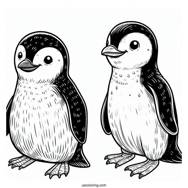 Chinstrap Penguin Coloring Page For Kids
