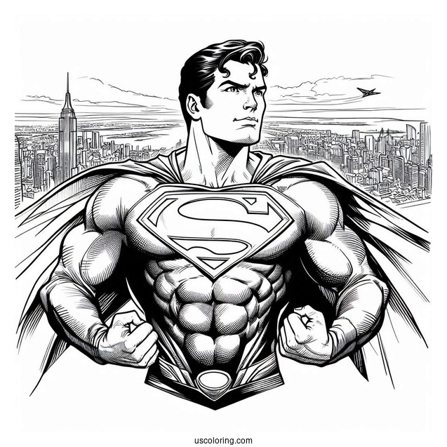 Man Of Steel Coloring Page