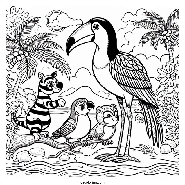 Rio Animals At The Beach