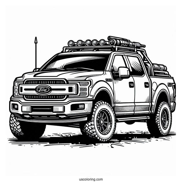Ford F-150 Coloring Page