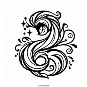 Simple Rarity Coloring Page For Kids