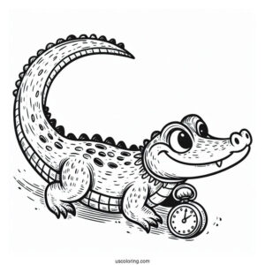 Tick-Tock The Crocodile From Pater Pan To Color