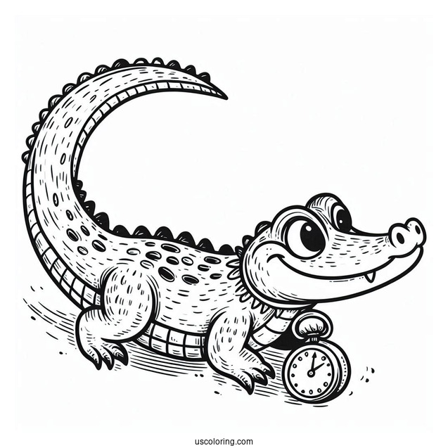 Tick-Tock The Crocodile From Pater Pan To Color