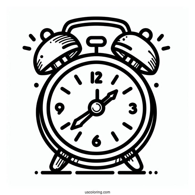 Easy Outline Of a Digital Alarm Clock