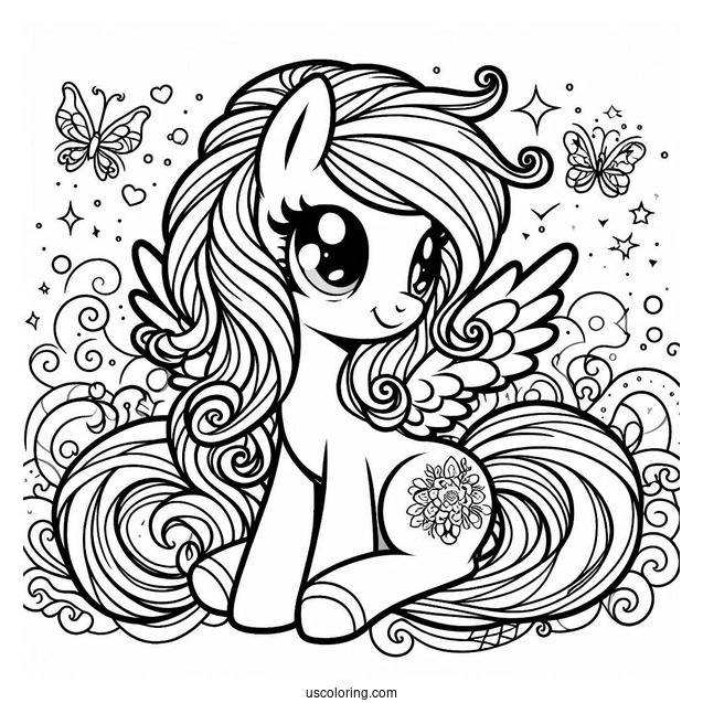 Detailed My Little Pony A New Generation Coloring Page