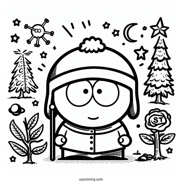 South Park Coloring Page The Stick of Truth For Kids