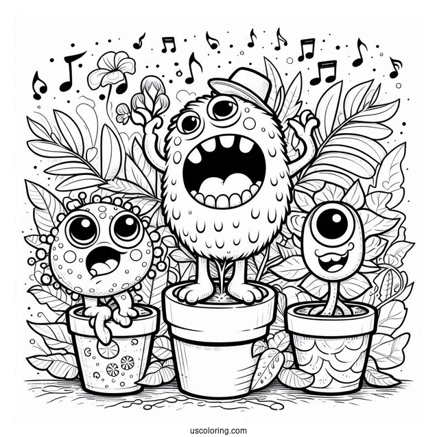 My Singing Monsters Coloring Page On Plant Island