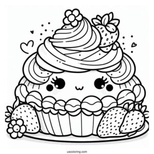 Strawberry Shortcake Coloring Page of Lemon Meringue