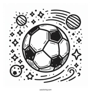 Simple To Color Soccer Ball