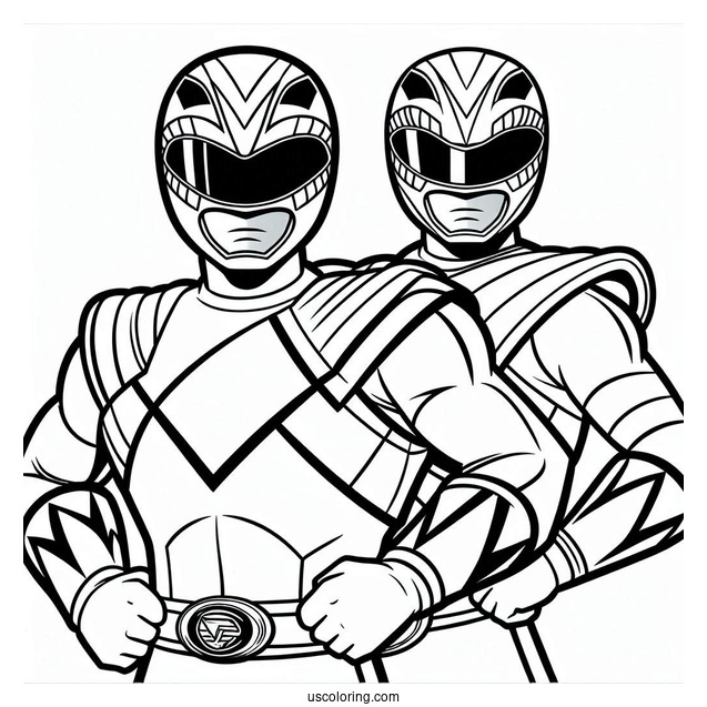 Coloring Page Of Tommy Oliver Green Power Ranger