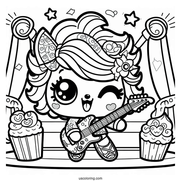 Rockin_ Broc Shopkins On Stage Coloring In