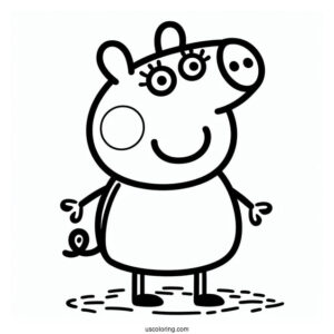 George Peppa Pig Coloring Page