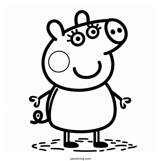 George Peppa Pig Coloring Page