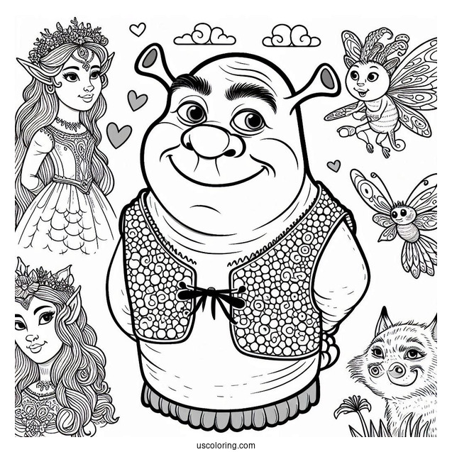 Fairy Tale Creatures From Shrek To Color