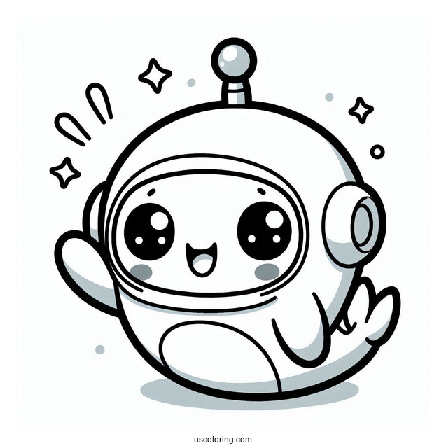 Octonauts Coloring Page Of Kawaii Dashi Waving