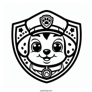 Paw Patrol Logo Coloring Sheet