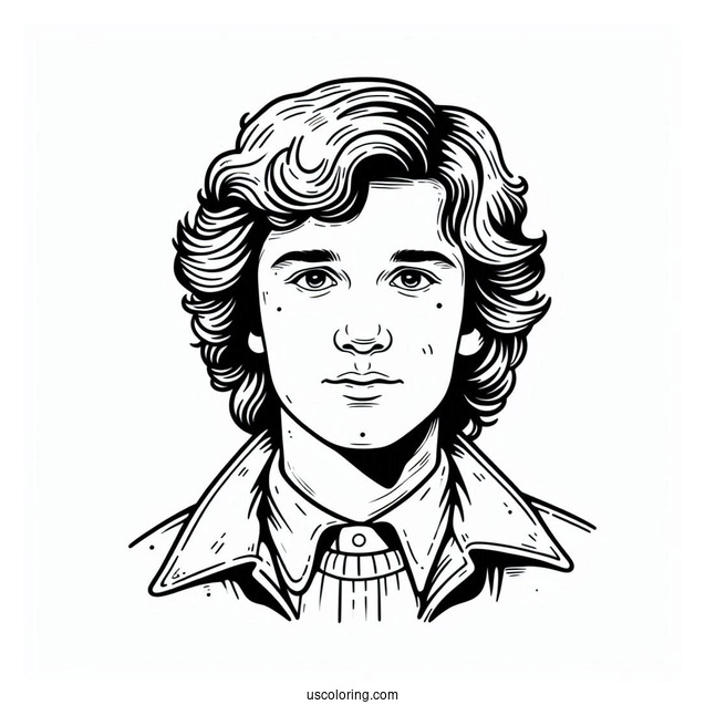 Eddie Munson Coloring Sheet