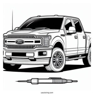 Ford F-150 Coloring Page