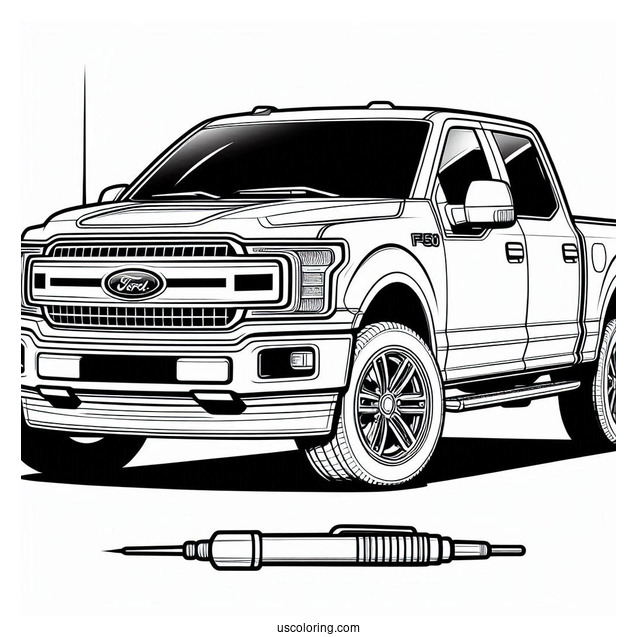 Ford F-150 Coloring Page