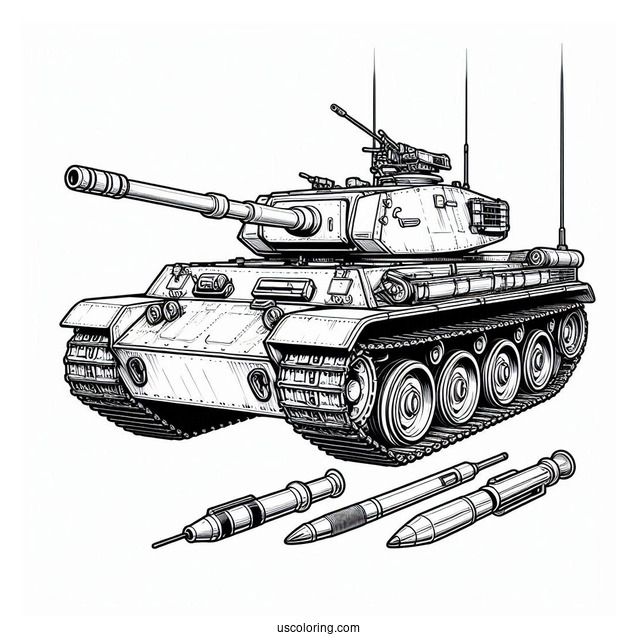 Simple Outline of Tamiya Tank
