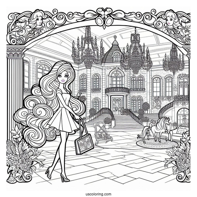 Barbie At The Dream House Mansion