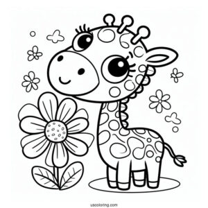 Gerald The Giraffe To Color For Kids