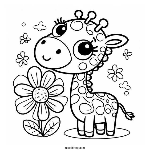 Gerald The Giraffe To Color For Kids