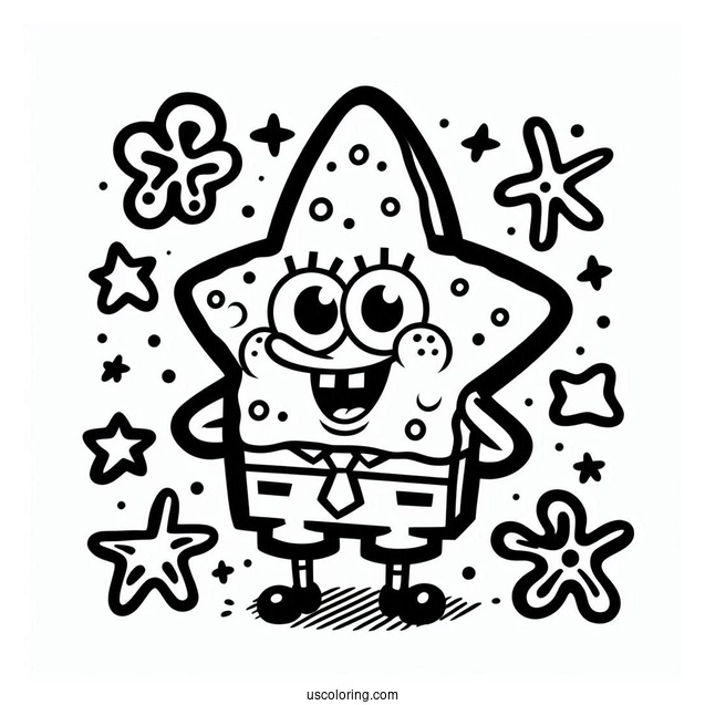 Easy Outline Of Patrik To Color