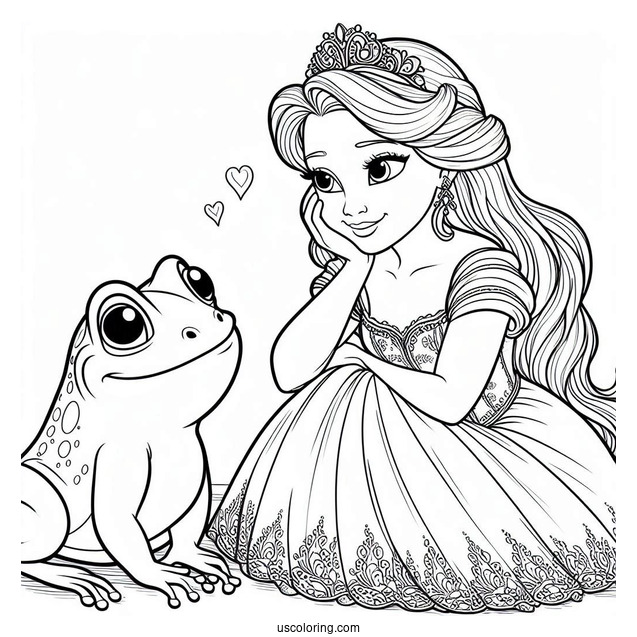 Prince Naveen Frog Coloring Page