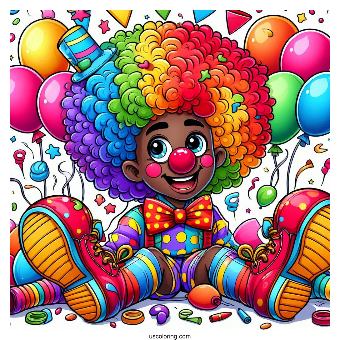 clown coloring pages feature image