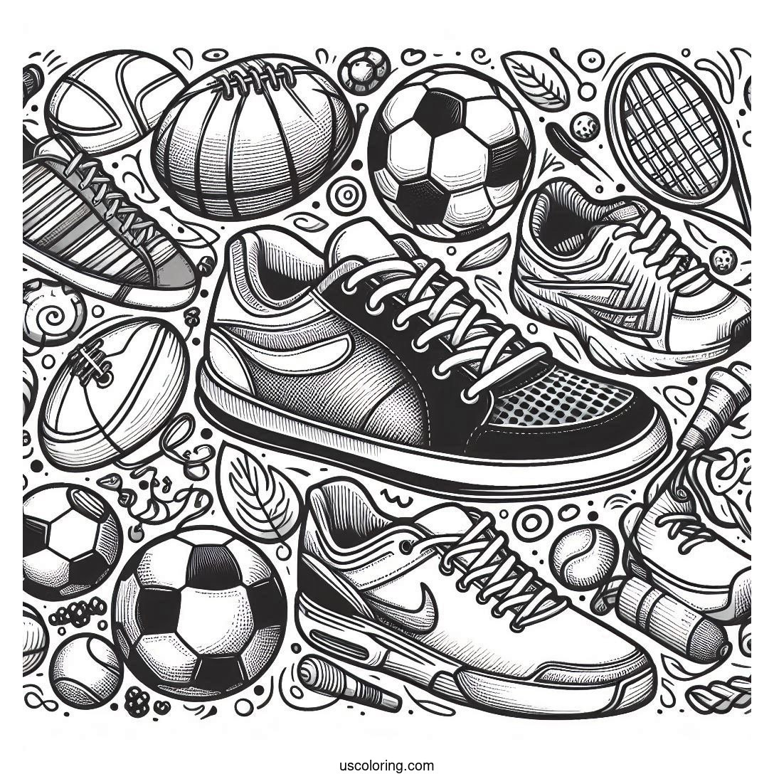 nike coloring pages feature image