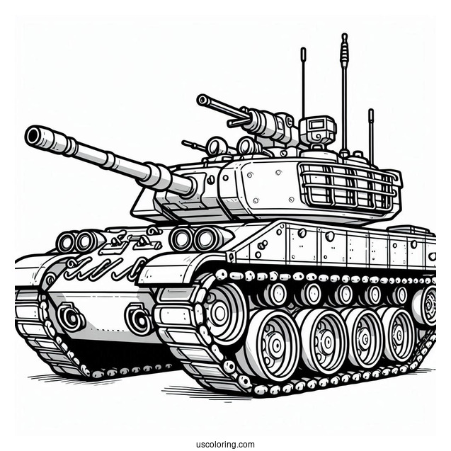 Cartoon Military Tank