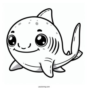 Mr. Hammerhead Shark Coloring Page For Kids
